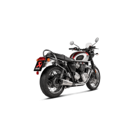 Akrapovic Slip-On Exhaust for Triumph Bonneville T120 and T100 Akrapovic Slip-On Exhaust for Triumph Bonneville T120 and T100